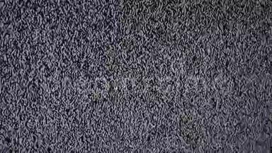 噪音电视背景。 电视屏幕由于信号接收不良而产生静态噪声。 静态电视屏幕